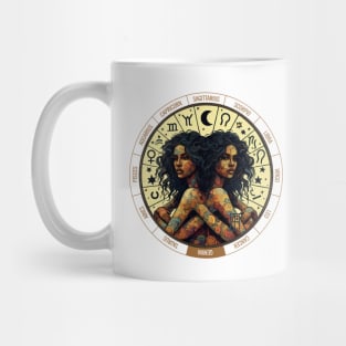 ZODIAC Gemini - Astrological GEMINI - GEMINI - ZODIAC sign - Van Gogh style - 4 Mug